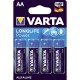 4 x AA Varta alkaline batterijen - LongLife Power