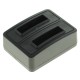 Dubbel-lader voor 2 camera accu's Casio NP-80 en NP-82