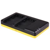 Dubbel-lader voor 2 camera accu's Sony NP-FH70 en NP-FH100